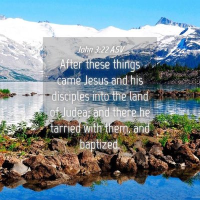 Picture 04 - John 3:22 ASV - After these things came Jesus and his disciples - Bible Verse Picture