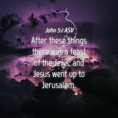 Picture 04 - John 5:1 ASV - After these things there was a feast of the Jews; - Bible Verse Picture