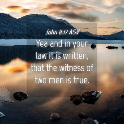 Picture 04 - John 8:17 ASV - Yea and in your law it is written, that the - Bible Verse Picture