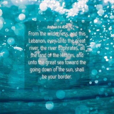 Picture 04 - Joshua 1:4 ASV - From the wilderness, and this Lebanon, even unto - Bible Verse Picture