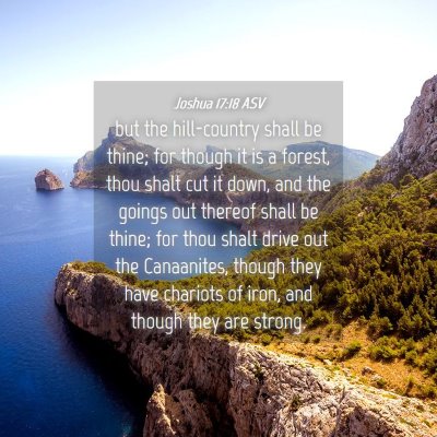 Picture 04 - Joshua 17:18 ASV - but the hill-country shall be thine; for though - Bible Verse Picture
