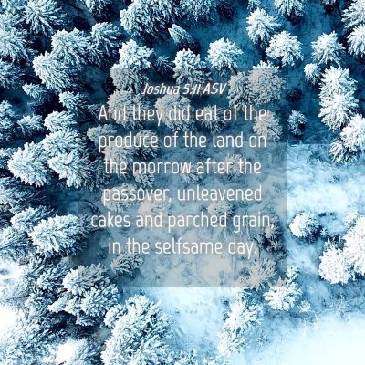 Picture 04 - Joshua 5:11 ASV - And they did eat of the produce of the land on - Bible Verse Picture