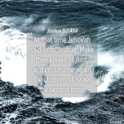 Picture 04 - Joshua 5:2 ASV - At that time Jehovah said unto Joshua, Make thee - Bible Verse Picture