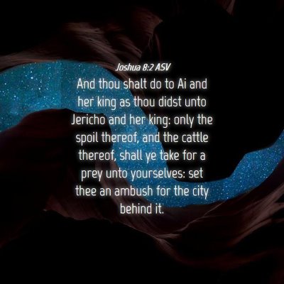 Picture 04 - Joshua 8:2 ASV - And thou shalt do to Ai and her king as thou - Bible Verse Picture