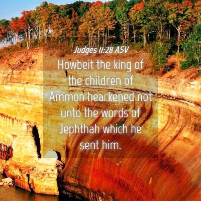 Picture 04 - Judges 11:28 ASV - Howbeit the king of the children of Ammon - Bible Verse Picture