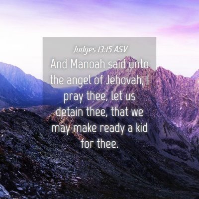 Picture 04 - Judges 13:15 ASV - And Manoah said unto the angel of Jehovah, I pray - Bible Verse Picture