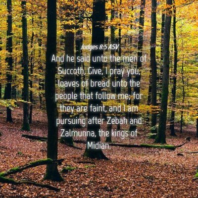 Picture 04 - Judges 8:5 ASV - And he said unto the men of Succoth, Give, I pray - Bible Verse Picture