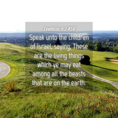 Picture 04 - Leviticus 11:2 ASV - Speak unto the children of Israel, saying, These - Bible Verse Picture