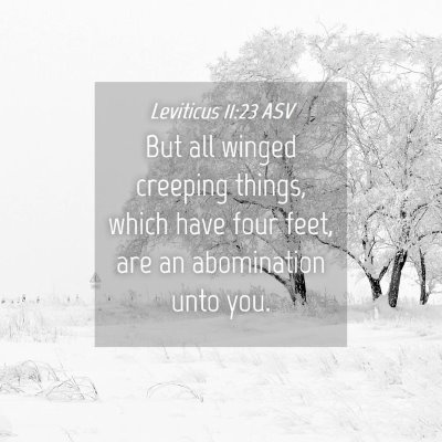 Picture 04 - Leviticus 11:23 ASV - But all winged creeping things, which have four - Bible Verse Picture