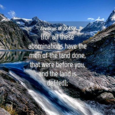 Picture 04 - Leviticus 18:27 ASV - (for all these abominations have the men of the - Bible Verse Picture