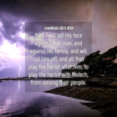 Picture 04 - Leviticus 20:5 ASV - then I will set my face against that man, and - Bible Verse Picture