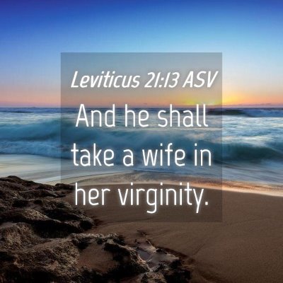 Picture 04 - Leviticus 21:13 ASV - And he shall take a wife in her - Bible Verse Picture