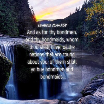 Picture 04 - Leviticus 25:44 ASV - And as for thy bondmen, and thy bondmaids, whom - Bible Verse Picture
