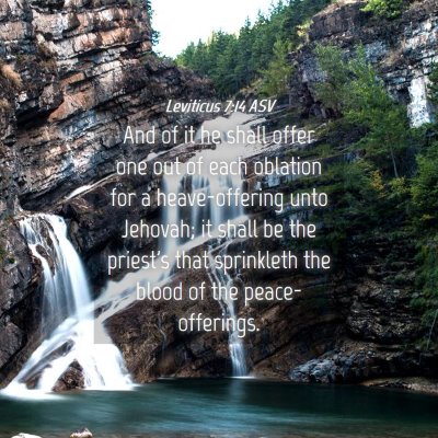 Picture 04 - Leviticus 7:14 ASV - And of it he shall offer one out of each oblation - Bible Verse Picture