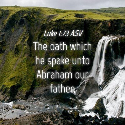 Picture 04 - Luke 1:73 ASV - The oath which he spake unto Abraham our - Bible Verse Picture