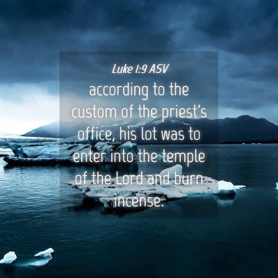 Picture 04 - Luke 1:9 ASV - according to the custom of the priest's office, - Bible Verse Picture