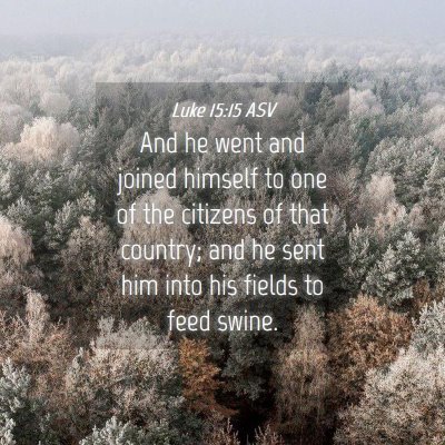 Picture 04 - Luke 15:15 ASV - And he went and joined himself to one of the - Bible Verse Picture