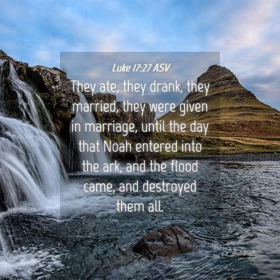 Picture 04 - Luke 17:27 ASV - They ate, they drank, they married, they were - Bible Verse Picture