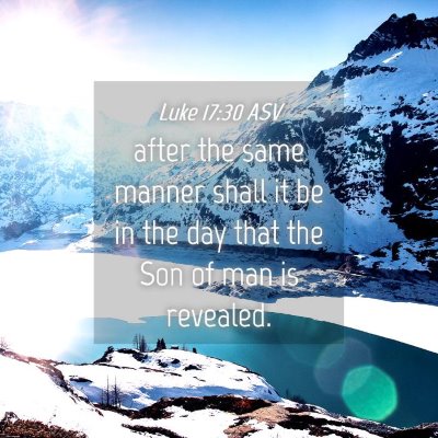 Picture 04 - Luke 17:30 ASV - after the same manner shall it be in the day that - Bible Verse Picture