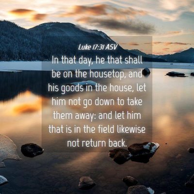 Picture 04 - Luke 17:31 ASV - In that day, he that shall be on the housetop, - Bible Verse Picture