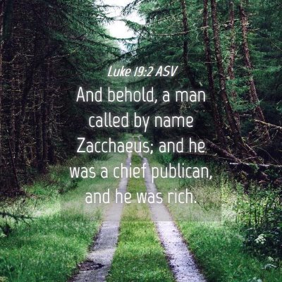 Picture 04 - Luke 19:2 ASV - And behold, a man called by name Zacchaeus; and - Bible Verse Picture