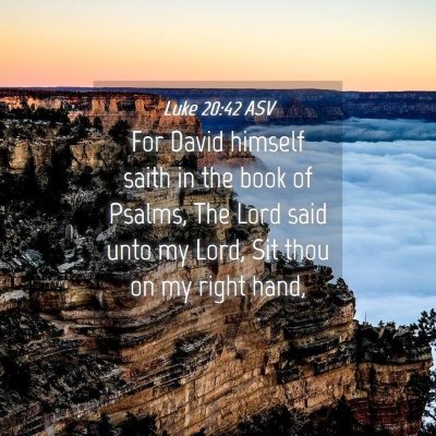 Picture 04 - Luke 20:42 ASV - For David himself saith in the book of Psalms, - Bible Verse Picture