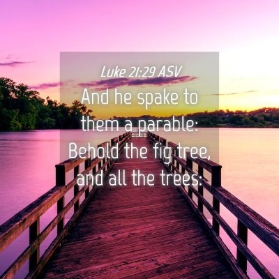 Picture 04 - Luke 21:29 ASV - And he spake to them a parable: Behold the fig - Bible Verse Picture