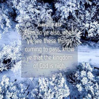 Picture 04 - Luke 21:31 ASV - Even so ye also, when ye see these things coming - Bible Verse Picture