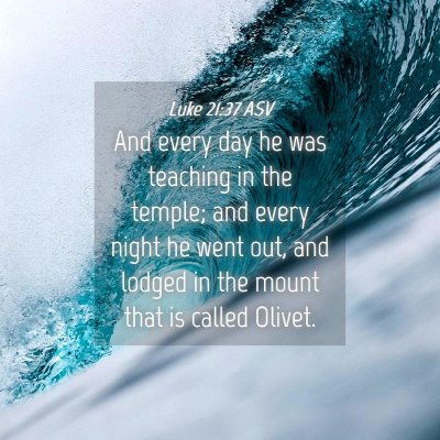 Picture 04 - Luke 21:37 ASV - And every day he was teaching in the temple; and - Bible Verse Picture