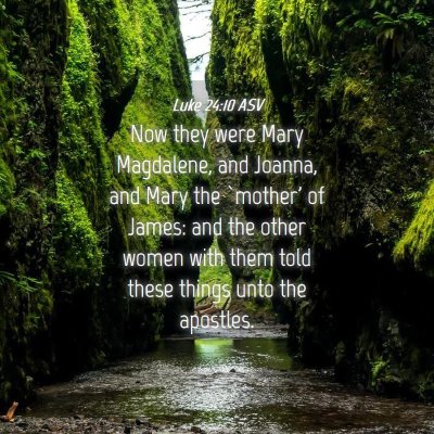 Picture 04 - Luke 24:10 ASV - Now they were Mary Magdalene, and Joanna, and - Bible Verse Picture