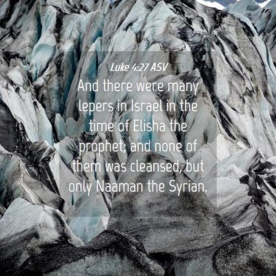 Picture 04 - Luke 4:27 ASV - And there were many lepers in Israel in the time - Bible Verse Picture