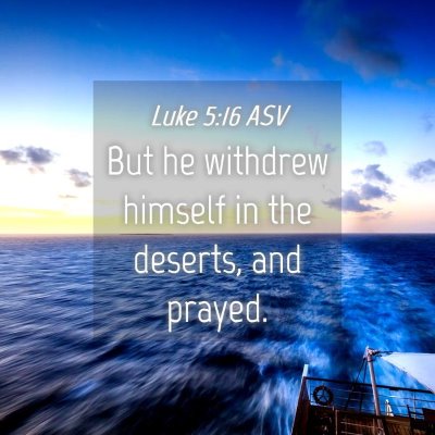Picture 04 - Luke 5:16 ASV - But he withdrew himself in the deserts, and - Bible Verse Picture