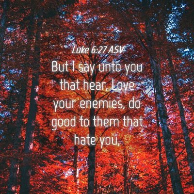 Picture 04 - Luke 6:27 ASV - But I say unto you that hear, Love your enemies, - Bible Verse Picture