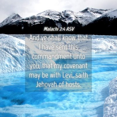 Picture 04 - Malachi 2:4 ASV - And ye shall know that I have sent this - Bible Verse Picture