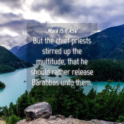 Picture 04 - Mark 15:11 ASV - But the chief priests stirred up the multitude, - Bible Verse Picture