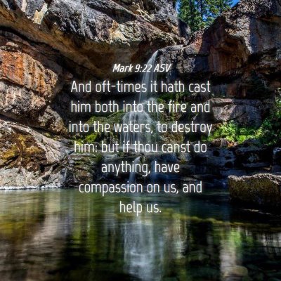 Picture 04 - Mark 9:22 ASV - And oft-times it hath cast him both into the fire - Bible Verse Picture