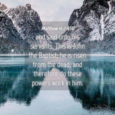 Picture 04 - Matthew 14:2 ASV - and said unto his servants, This is John the - Bible Verse Picture