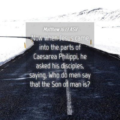 Picture 04 - Matthew 16:13 ASV - Now when Jesus came into the parts of Caesarea - Bible Verse Picture