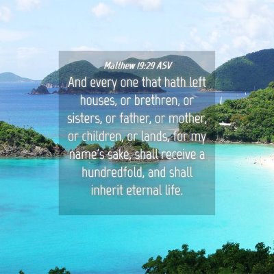 Picture 04 - Matthew 19:29 ASV - And every one that hath left houses, or brethren, - Bible Verse Picture