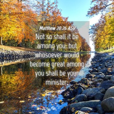 Picture 04 - Matthew 20:26 ASV - Not so shall it be among you: but whosoever would - Bible Verse Picture