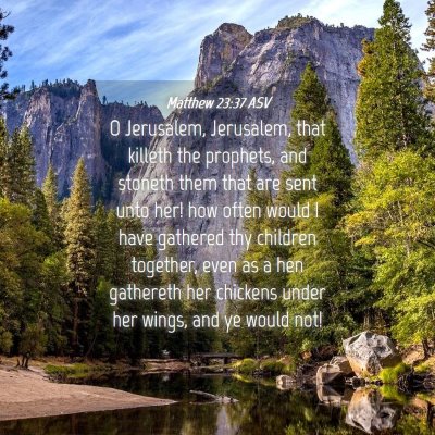 Picture 04 - Matthew 23:37 ASV - O Jerusalem, Jerusalem, that killeth the - Bible Verse Picture