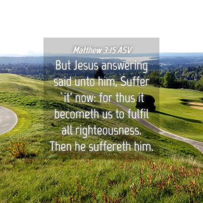 Picture 04 - Matthew 3:15 ASV - But Jesus answering said unto him, Suffer `it' - Bible Verse Picture