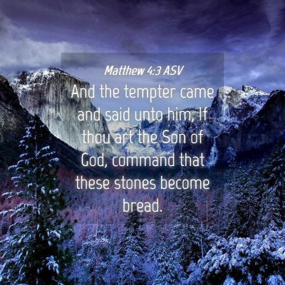 Picture 04 - Matthew 4:3 ASV - And the tempter came and said unto him, If thou - Bible Verse Picture