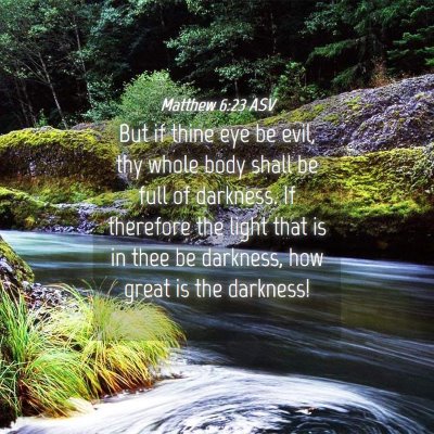 Picture 04 - Matthew 6:23 ASV - But if thine eye be evil, thy whole body shall be - Bible Verse Picture