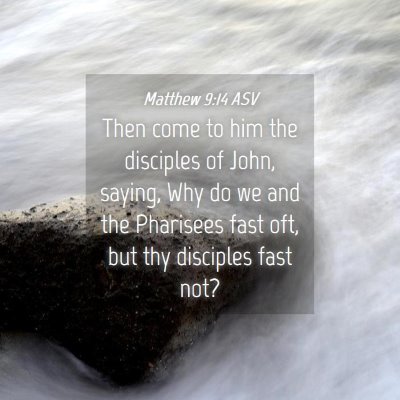 Picture 04 - Matthew 9:14 ASV - Then come to him the disciples of John, saying, - Bible Verse Picture