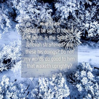 Picture 04 - Micah 2:7 ASV - Shall it be said, O house of Jacob, Is the Spirit - Bible Verse Picture