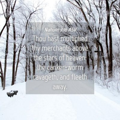 Picture 04 - Nahum 3:16 ASV - Thou hast multiplied thy merchants above the - Bible Verse Picture