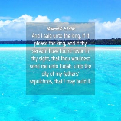 Picture 04 - Nehemiah 2:5 ASV - And I said unto the king, If it please the king, - Bible Verse Picture