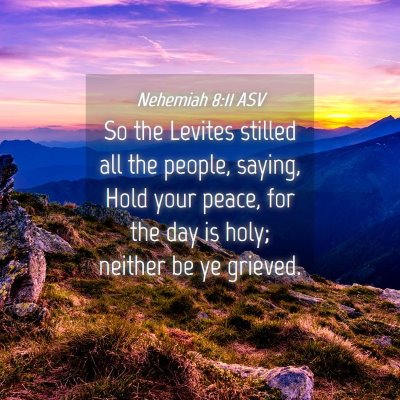 Picture 04 - Nehemiah 8:11 ASV - So the Levites stilled all the people, saying, - Bible Verse Picture