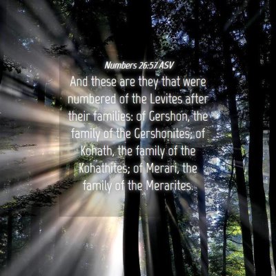 Picture 04 - Numbers 26:57 ASV - And these are they that were numbered of the - Bible Verse Picture